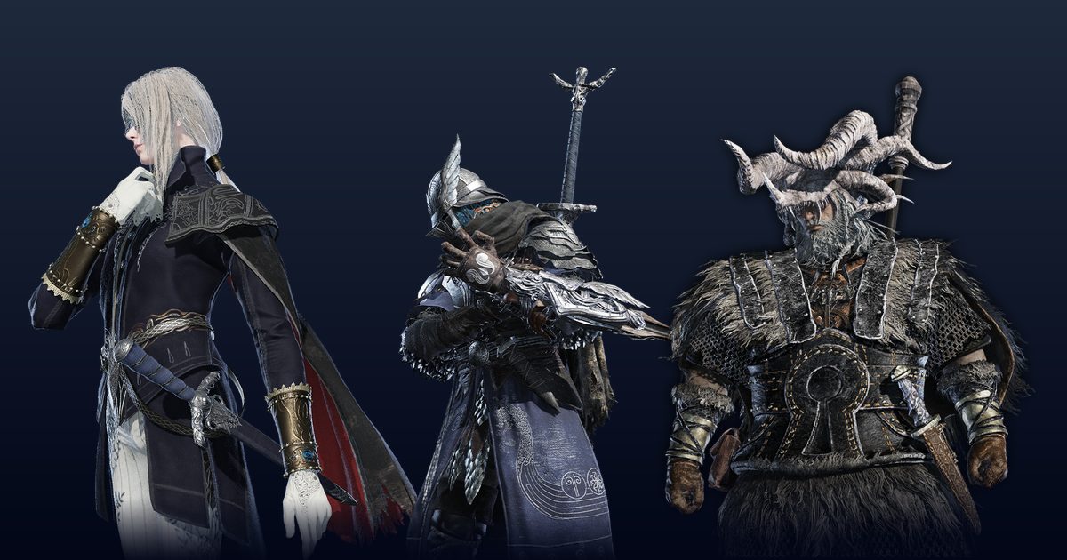 Official renders of three Nightfarers side by side: the Duchess, Wylder and the Raider